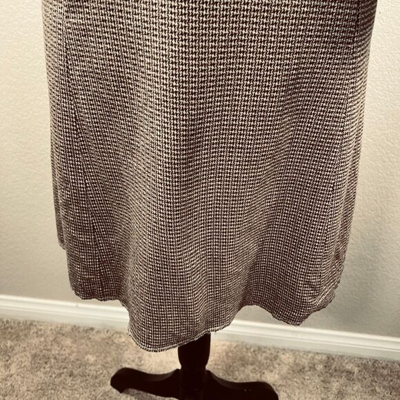 Theory JORA Dress Tan Brown Wool Sleeveless A-Line Fit & Flare size 2  pin up - Picture 16 of 16